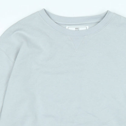 Marks & Spencer Girls Grey Polyester Pullover Sweatshirt Size 15-16 Years
