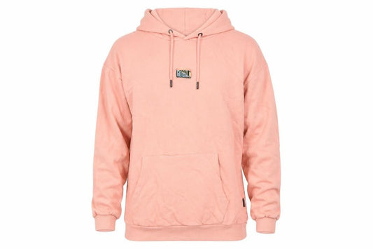 Gotcha Mens Pink Cotton Pullover Hoodie Size L - Logo Pockets