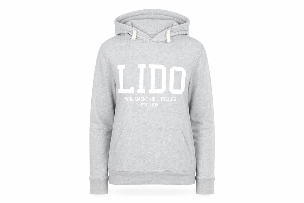 LIDO Womens Grey Cotton Pullover Hoodie Size XS Pullover - Logo Pockets