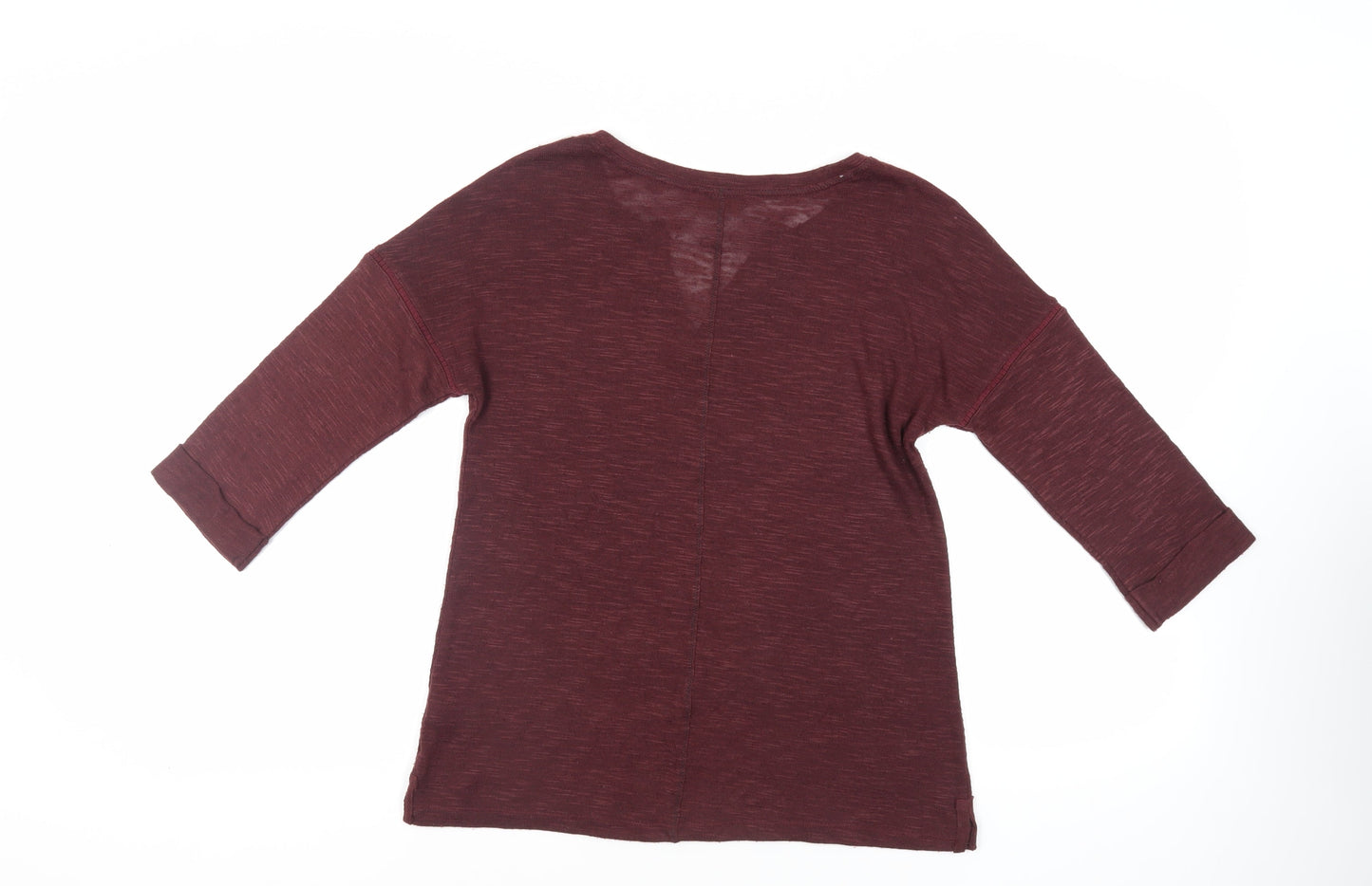 NEXT Womens Red Polyester Basic Blouse Size 12 V-Neck - Beaded