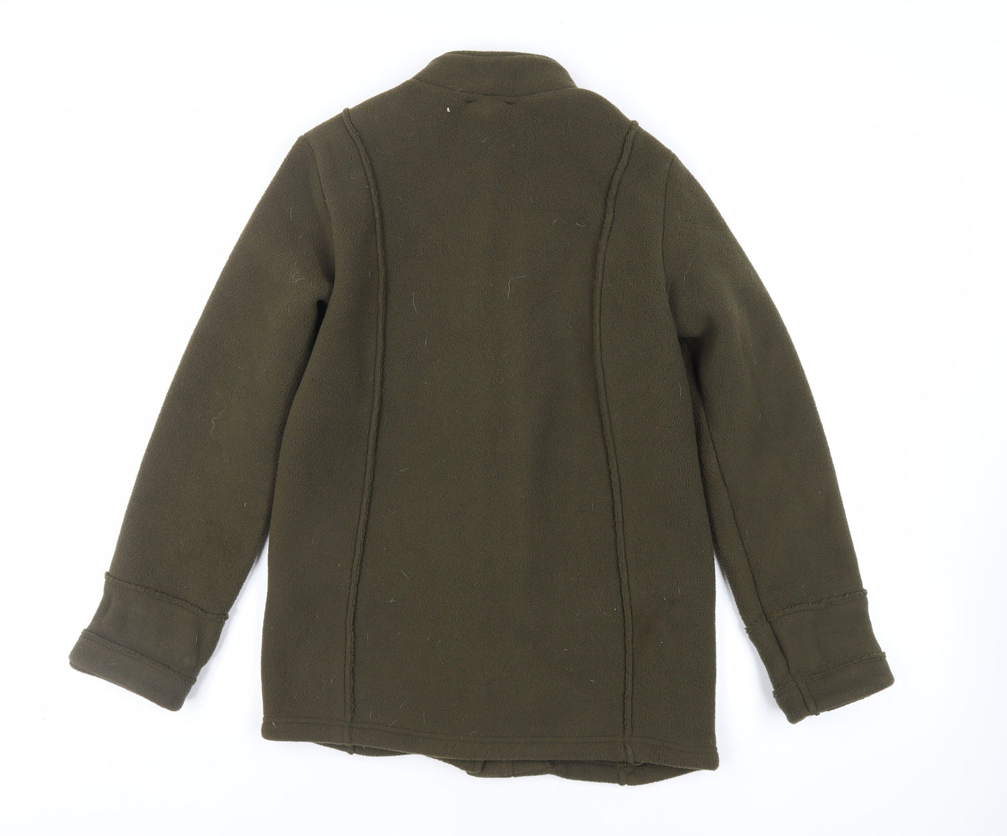 Marks and Spencer Womens Green Jacket Size 8 Zip