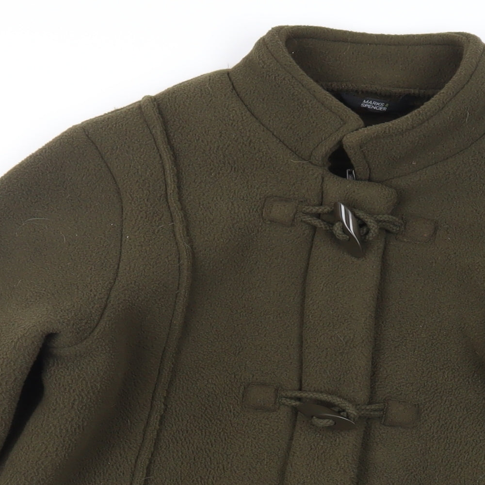 Marks and Spencer Womens Green Jacket Size 8 Zip
