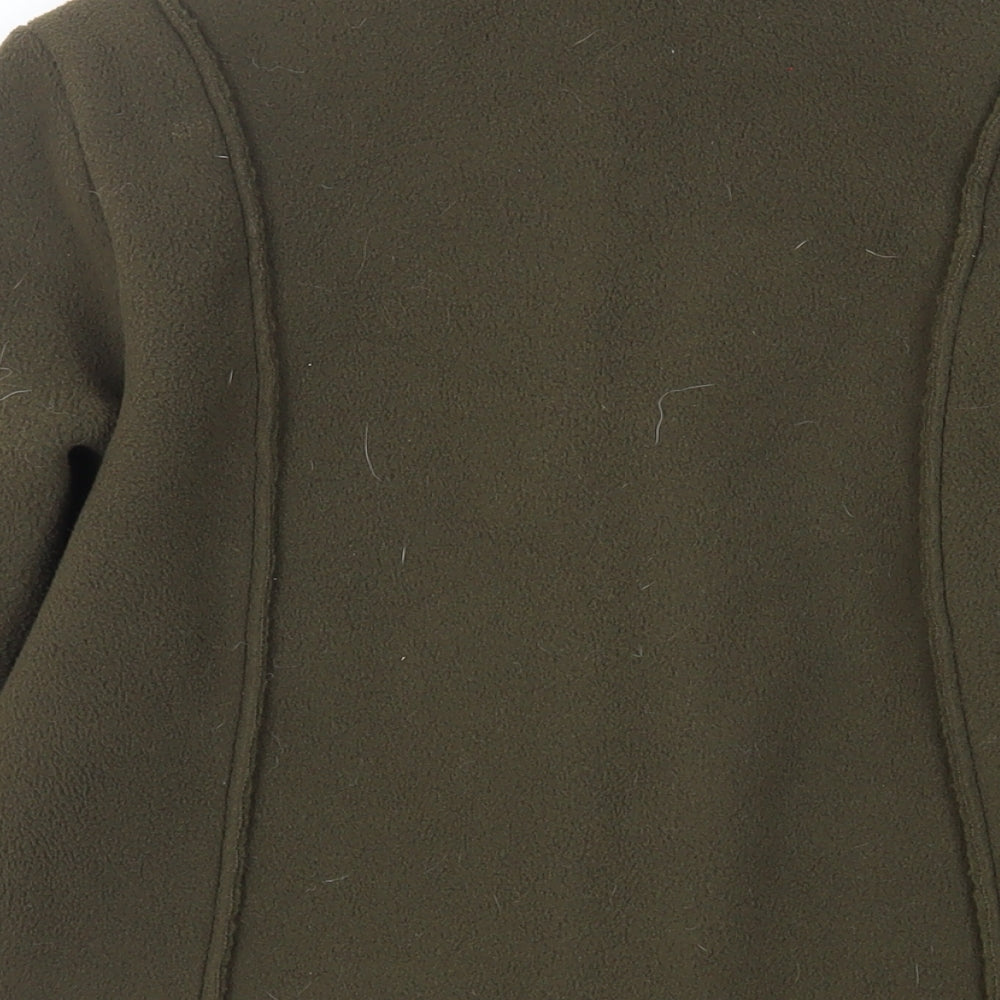 Marks and Spencer Womens Green Jacket Size 8 Zip