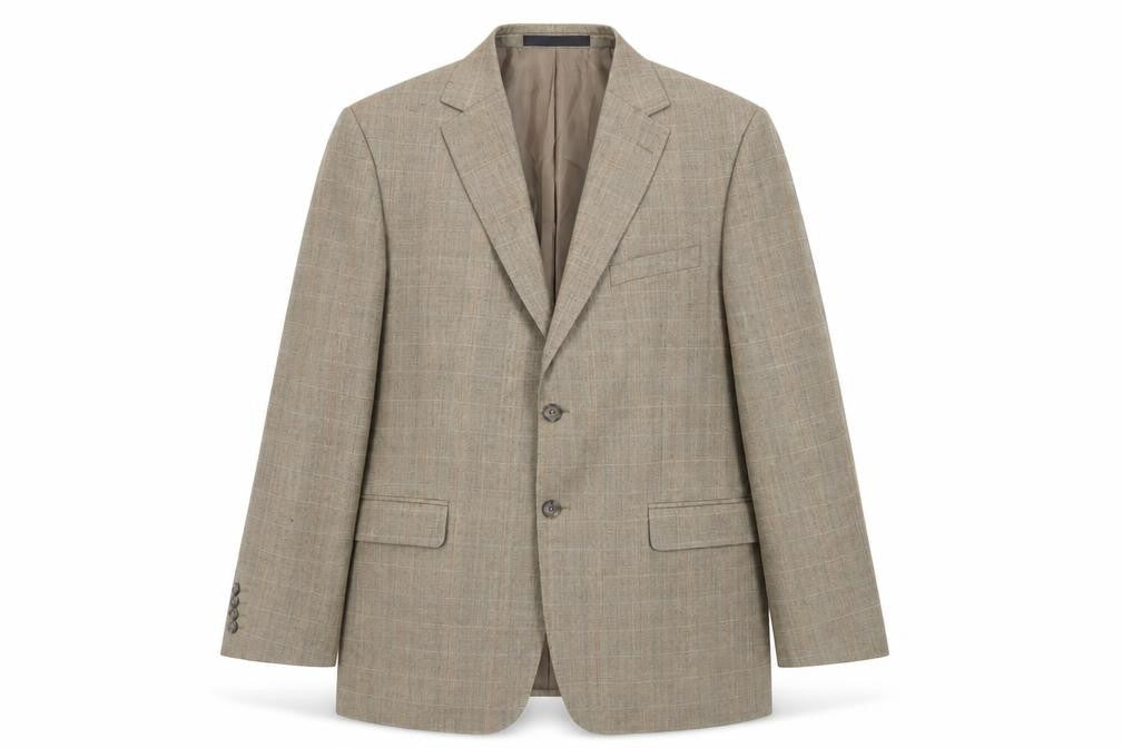 Marks & Spencer Mens Beige Wool Jacket Blazer Size 42 Regular
