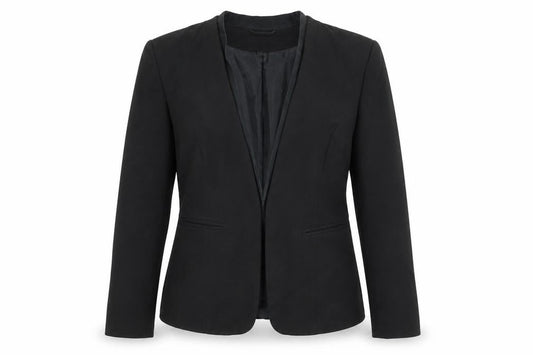H&M Womens Black Jacket Blazer Size 14 Hook & Eye