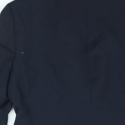 Next Mens Blue Polyester Jacket Suit Jacket Size 38 Regular