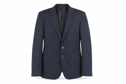 Zara Mens Blue Cotton Jacket Suit Jacket Size 38 Regular