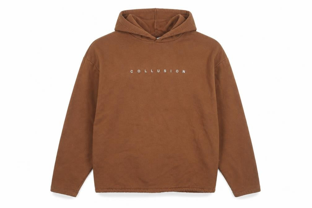 COLLUSION Womens Brown Cotton Pullover Hoodie Size M Pullover
