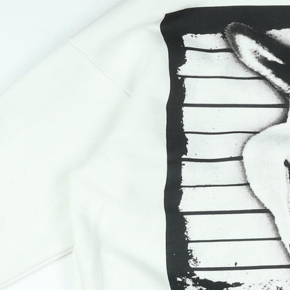 Preloved Shrek Womens White Cotton Pullover Sweatshirt Size XS Pullover - Donkey Shrek - Label