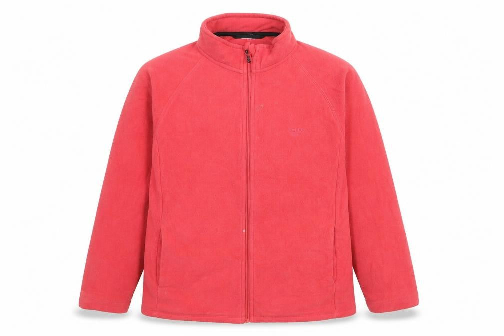 Cotton Traders Womens Red Polyester Full Zip Sweatshirt Size M Zip