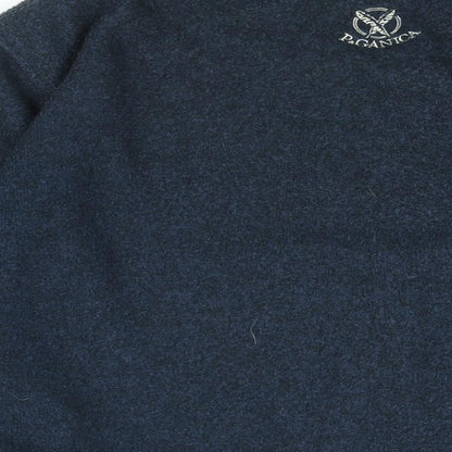 Paganica Mens Blue Polyester Pullover Sweatshirt Size M
