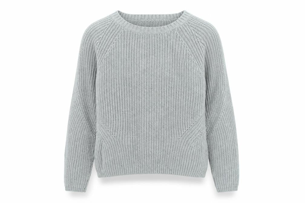 Gap Womens Grey Round Neck Cotton Pullover Jumper Size S