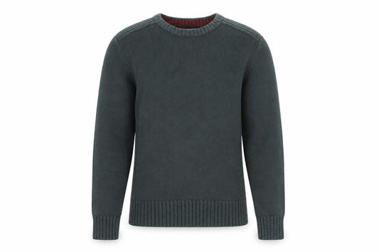 Kensington Mens Grey Round Neck Acrylic Pullover Jumper Size M Long Sleeve