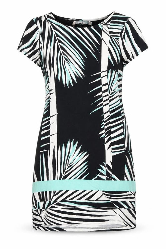 Principles Womens Multicoloured Geometric Viscose Shift Size 10 Boat Neck