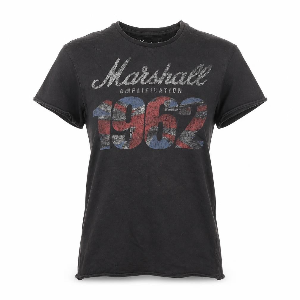 Marshall Womens Black 100% Cotton Basic T-Shirt Size XS Round Neck