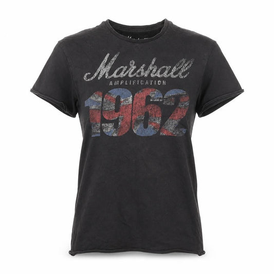 Marshall Womens Black 100% Cotton Basic T-Shirt Size XS Round Neck