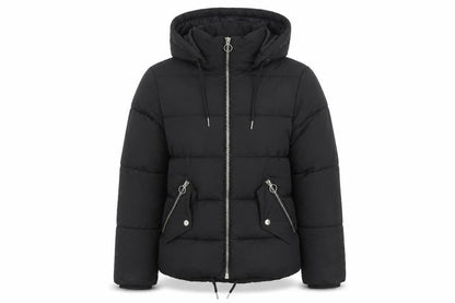 Topshop Womens Black Puffer Jacket Jacket Size 8 Zip