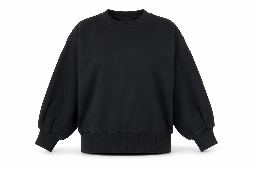 ASOS Womens Black Cotton Pullover Sweatshirt Size 4