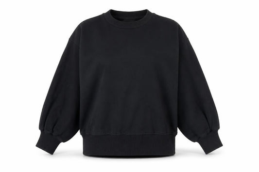 ASOS Womens Black Cotton Pullover Sweatshirt Size 4