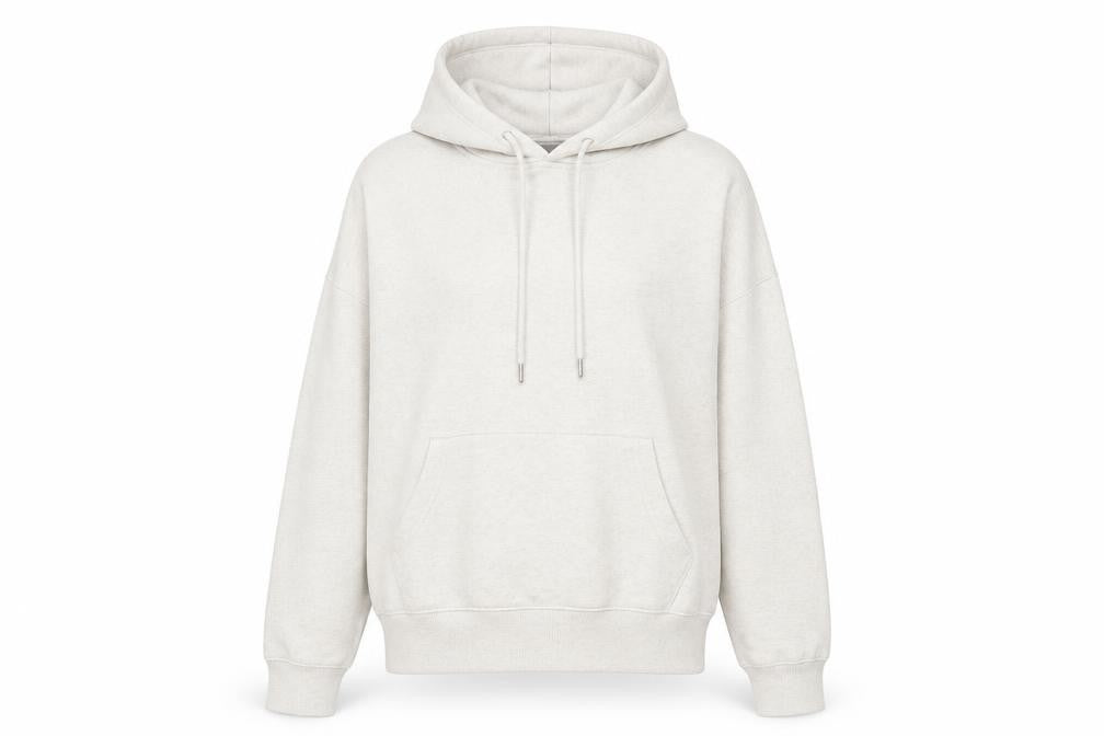 New Look Womens Ivory Polyester Pullover Hoodie Size S