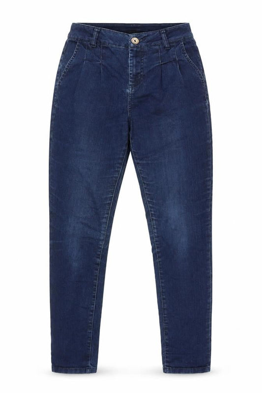 Topshop moto Womens Blue Cotton Tapered Jeans Size 26 in L28.5 in Regular Zip