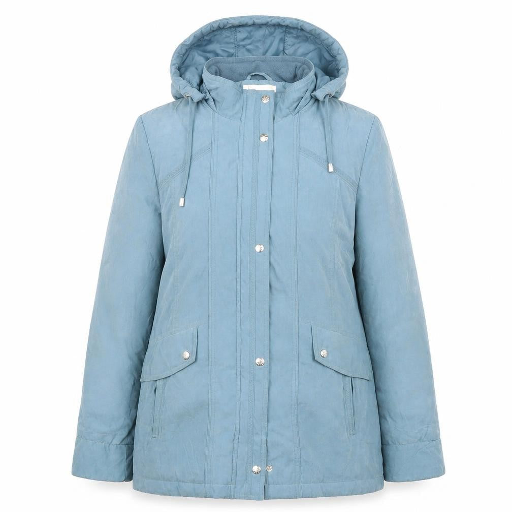 EWM Womens Blue Jacket Coat Size 12 Zip