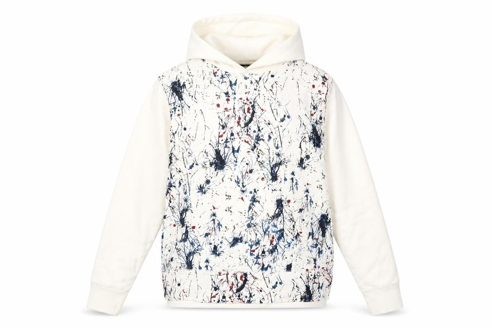 Moto Womens Ivory Cotton Pullover Hoodie Size M Pullover