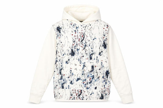 Moto Womens Ivory Cotton Pullover Hoodie Size M Pullover