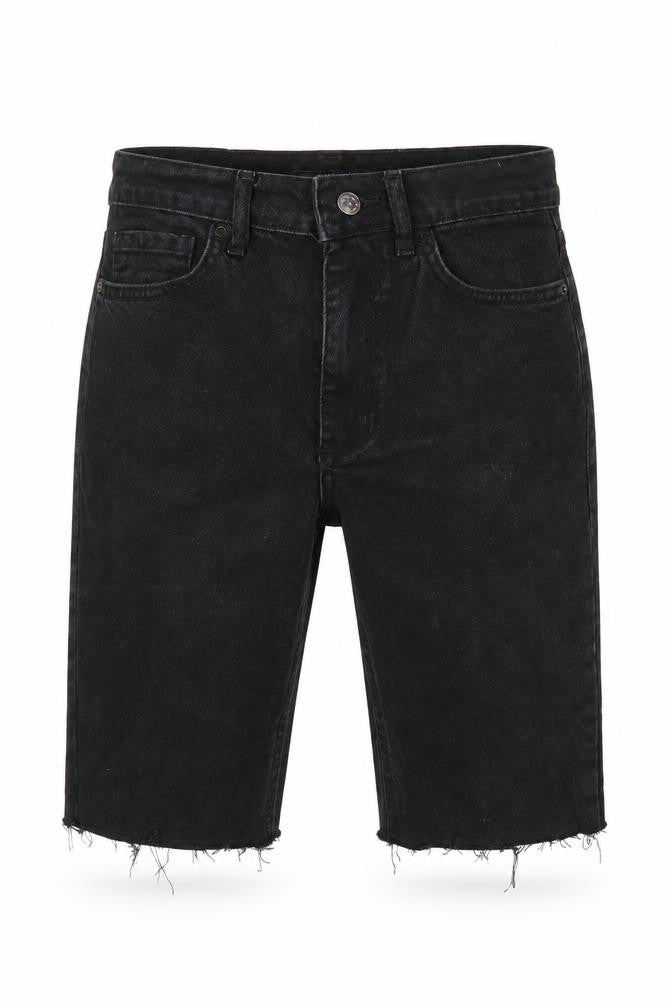 Tiffosi Mens Black Cotton Bermuda Shorts Size 28 in L12 in Regular Zip