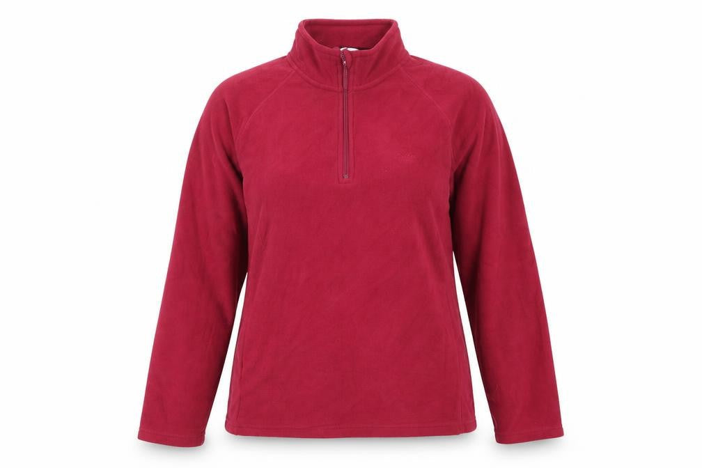 Cotton Traders Womens Pink Polyester Pullover Sweatshirt Size L Zip