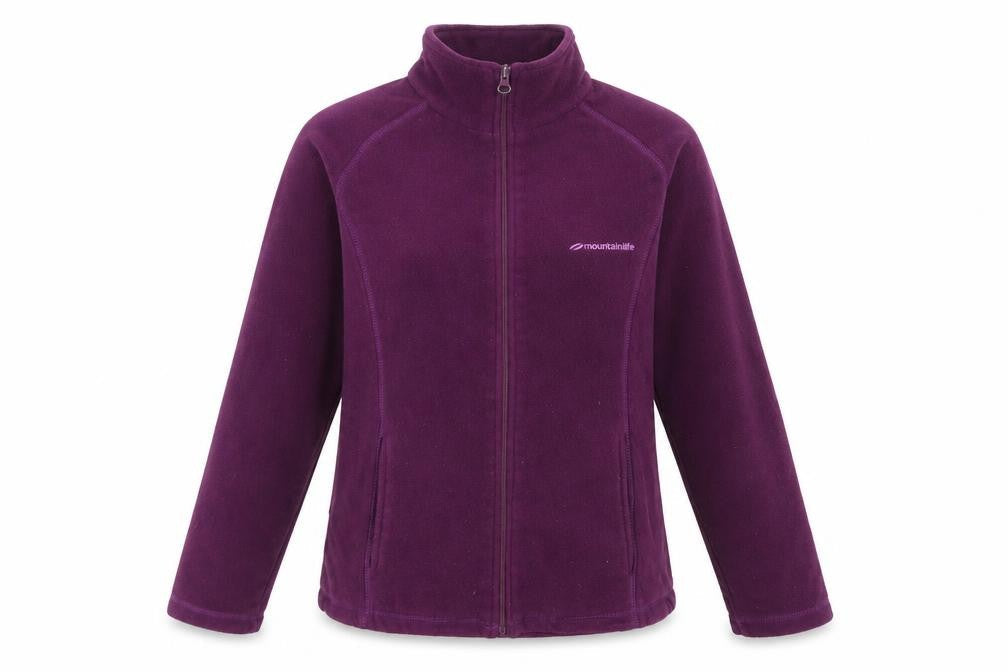 Mountain Life Womens Purple Jacket Size 8 Zip