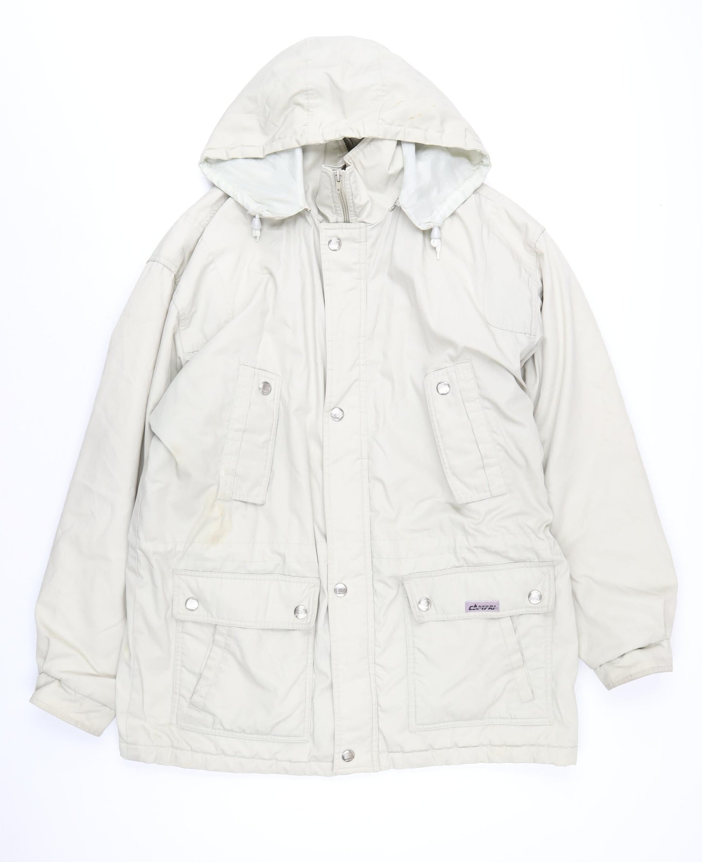 Campri Womens Beige Jacket Coat Size M Zip