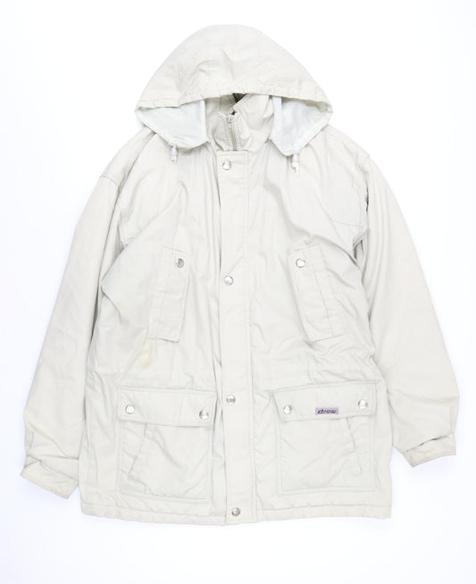 Campri Womens Beige Jacket Coat Size M Zip