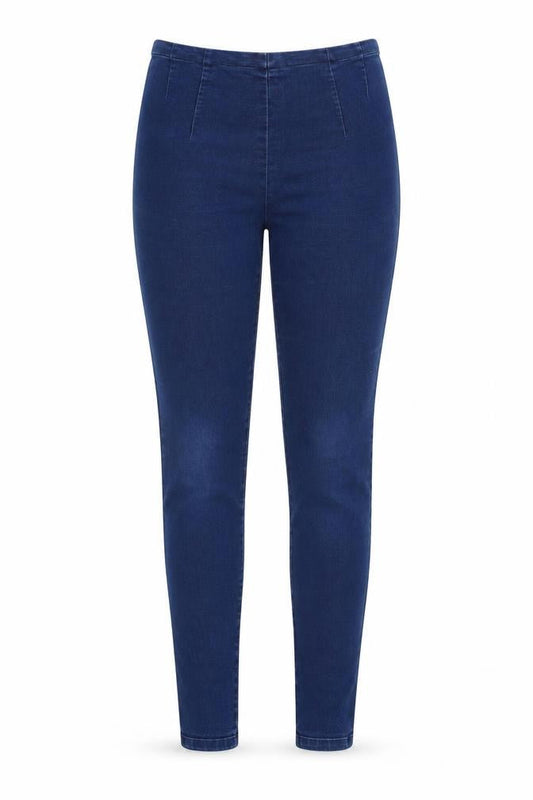 Phase Eight Womens Blue Cotton Jegging Jeans Size 34 in L30 in Regular Zip