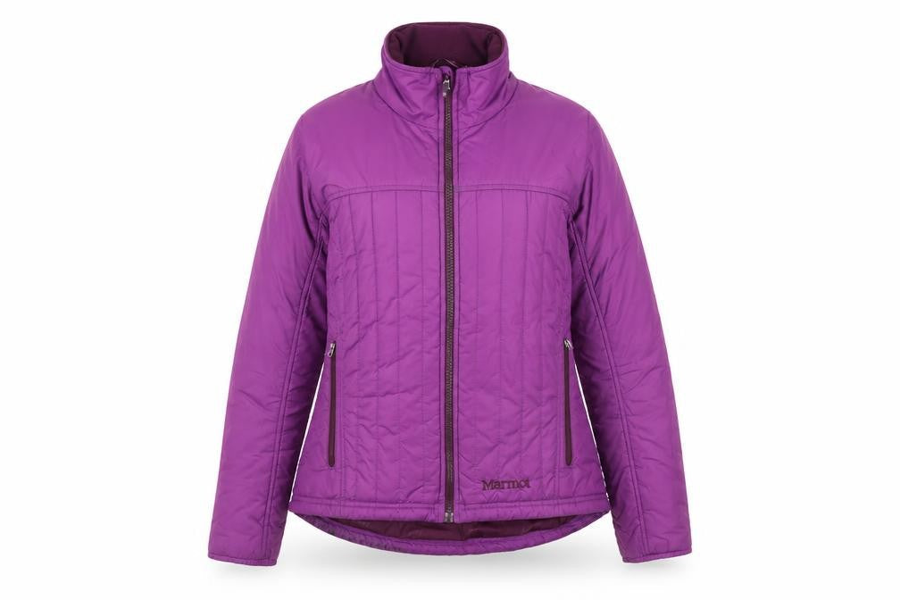 Marmot Womens Purple Puffer Jacket Coat Size S Zip
