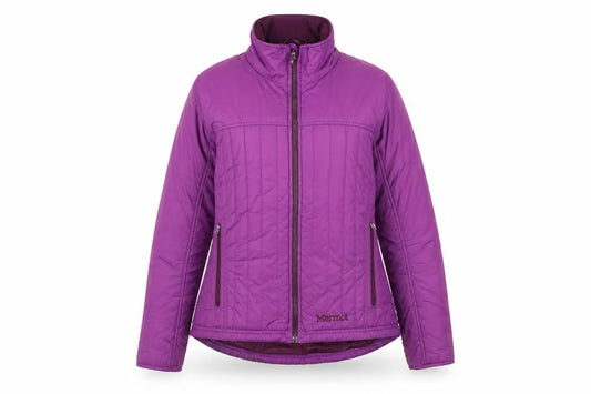 Marmot Womens Purple Puffer Jacket Coat Size S Zip