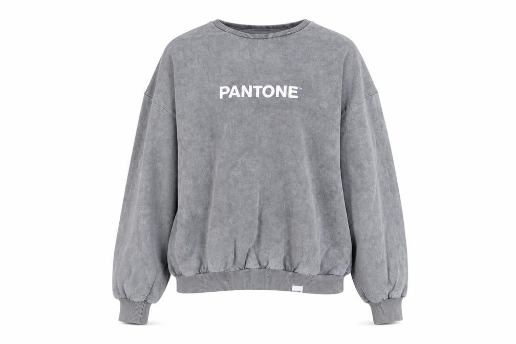 Pantone Womens Grey Cotton Pullover Sweatshirt Size 10 Pullover