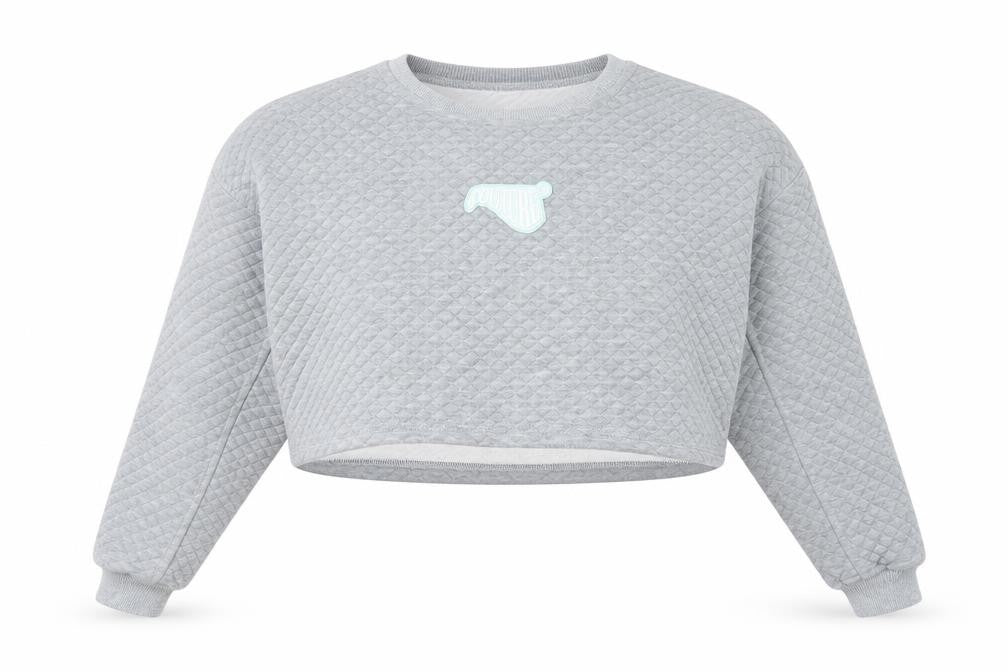 Couture Club Womens Grey Cotton Pullover Sweatshirt Size S Pullover