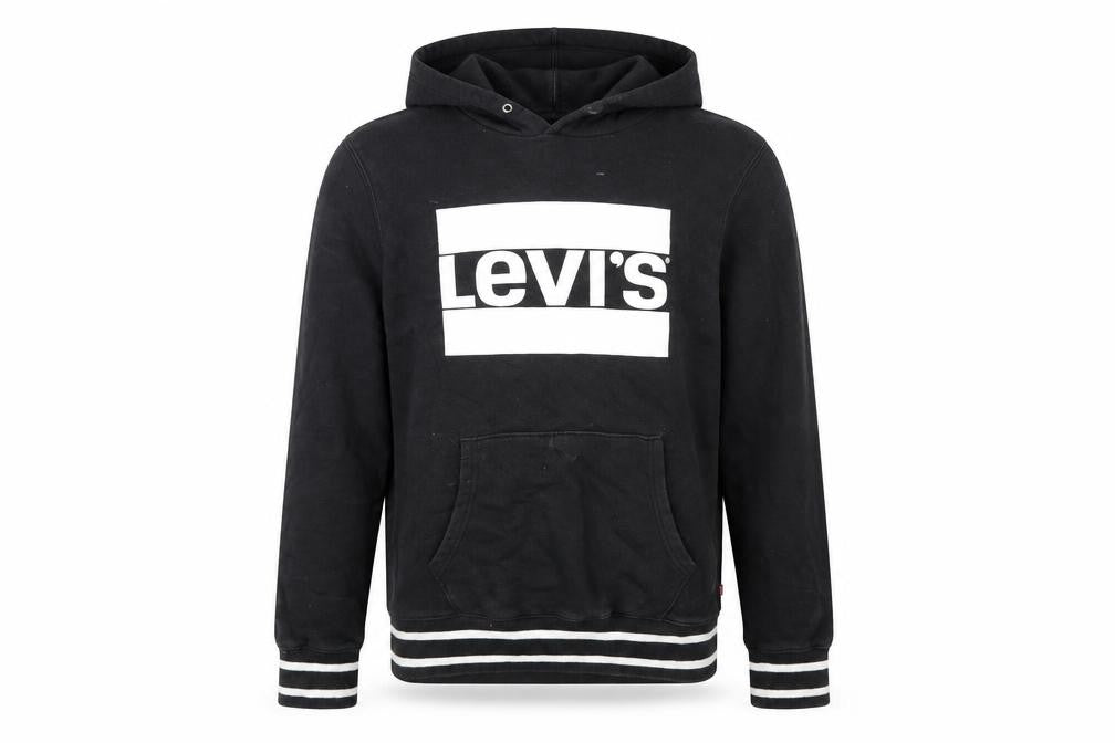 Levi's Mens Black Cotton Pullover Hoodie Size S