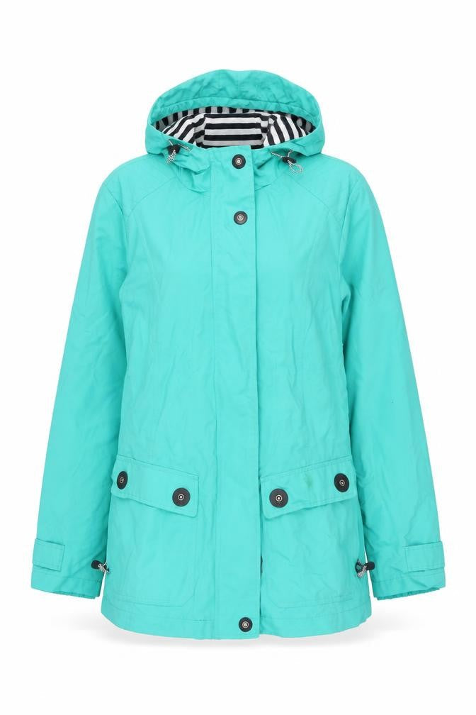 Marks and Spencer Womens Blue Rain Coat Jacket Size 10 Zip