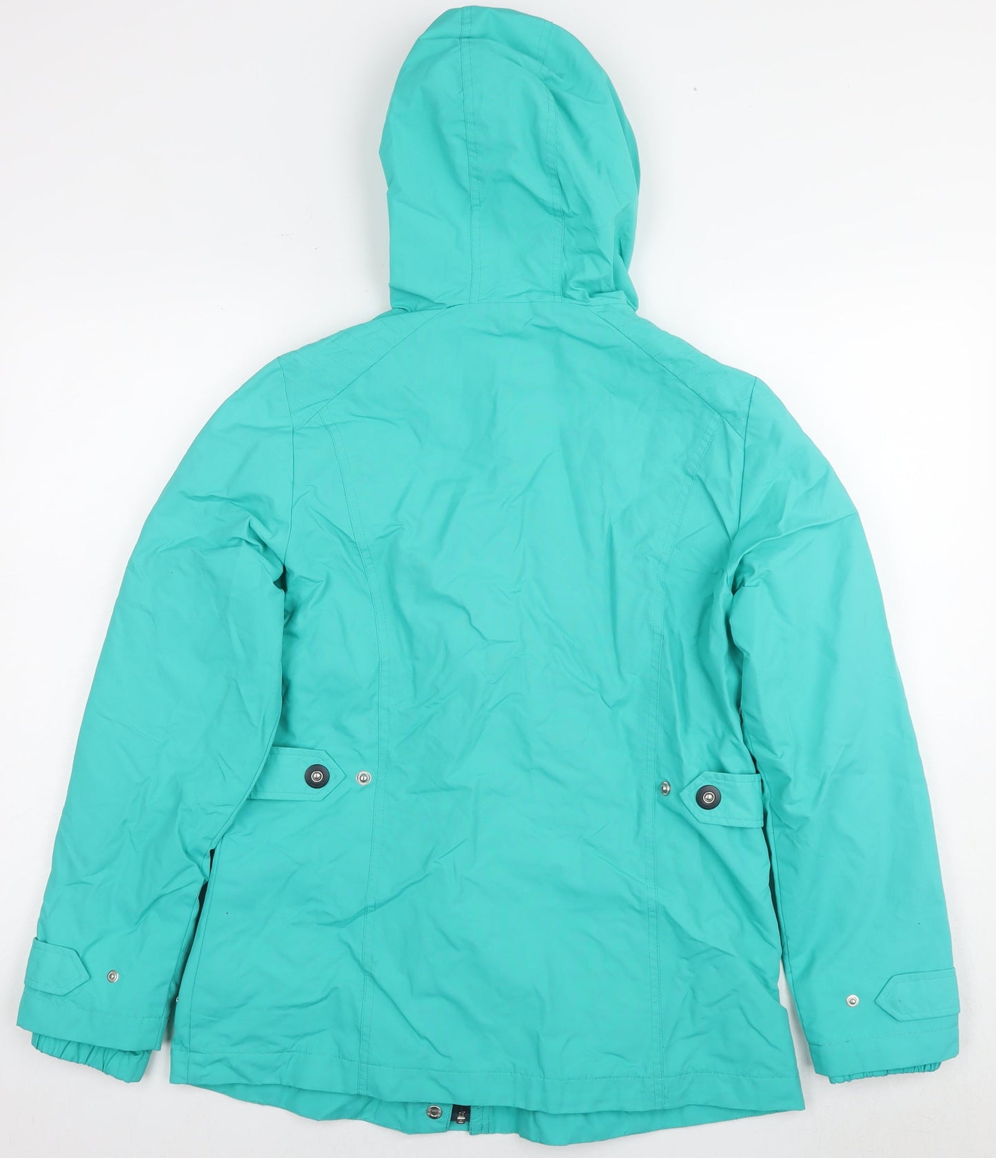 Marks and Spencer Womens Blue Rain Coat Jacket Size 10 Zip