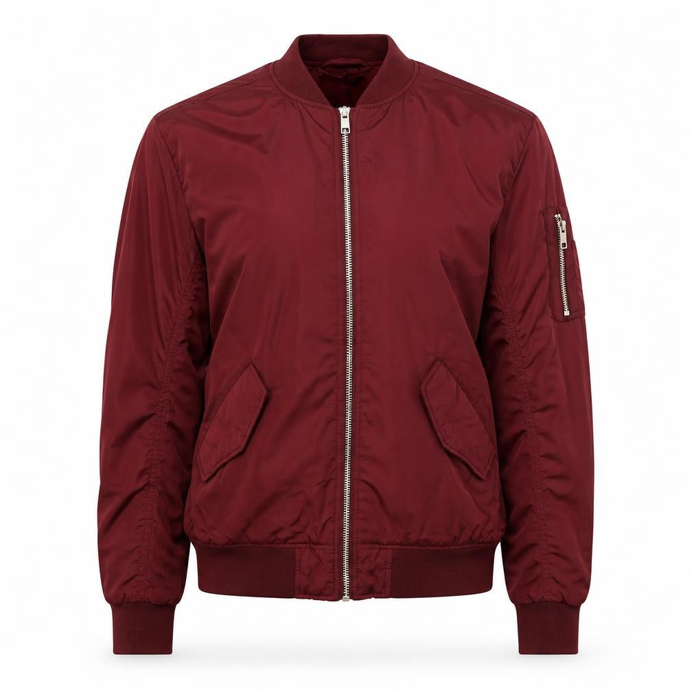 H&M Womens Red Jacket Size 8 Zip