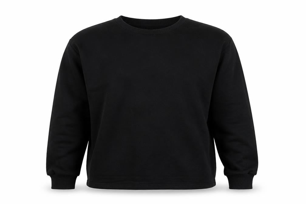 River Island Mens Black Cotton Pullover Sweatshirt Size S