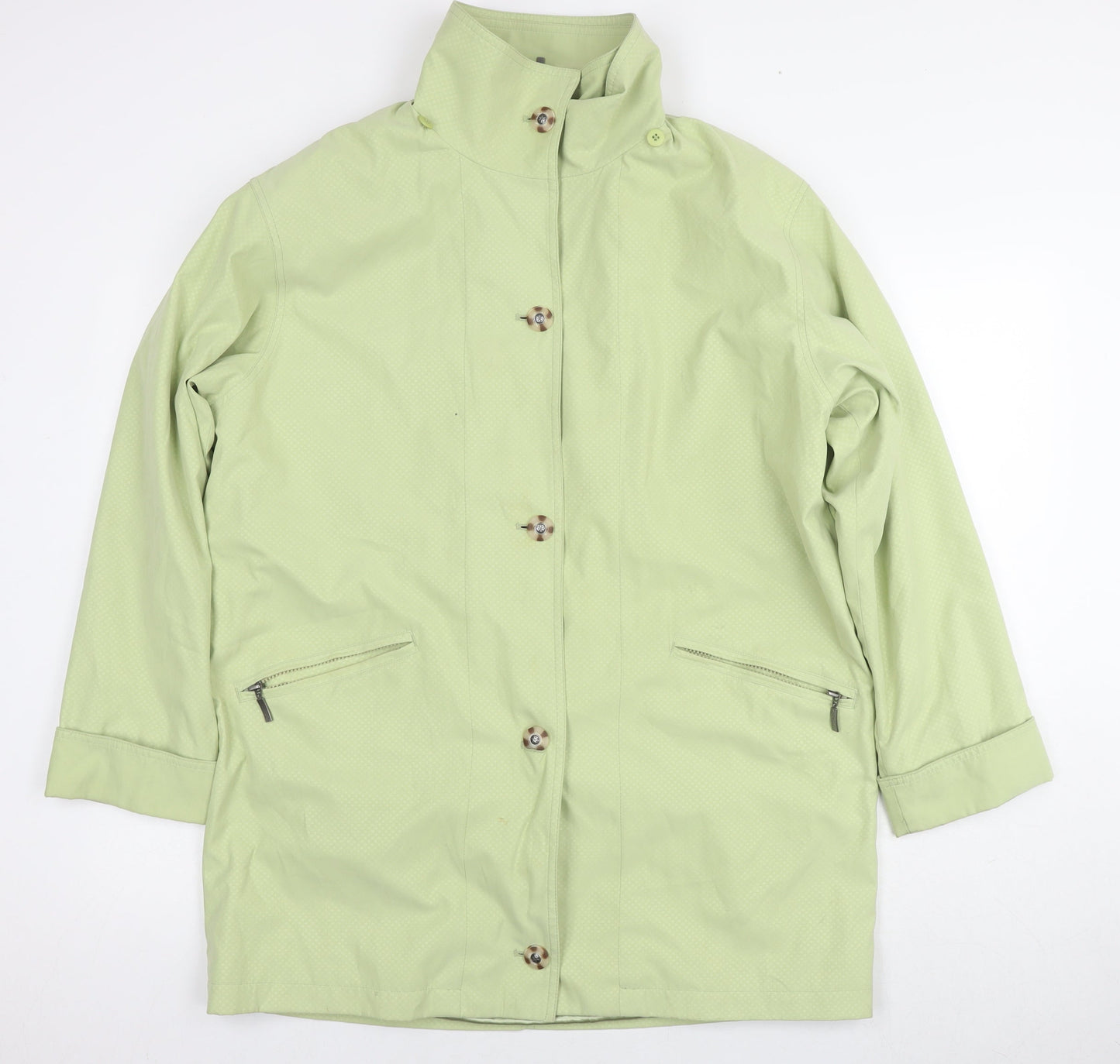 Astraka Womens Green Parka Jacket Size M Zip