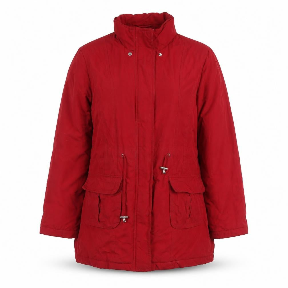 BHS Womens Red Parka Jacket Size 10 Zip