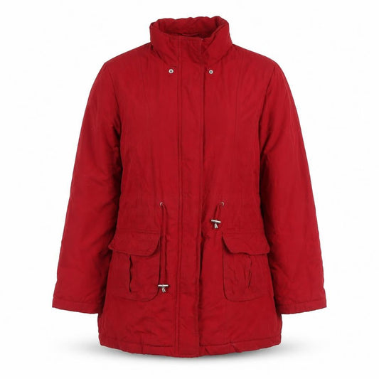 BHS Womens Red Parka Jacket Size 10 Zip