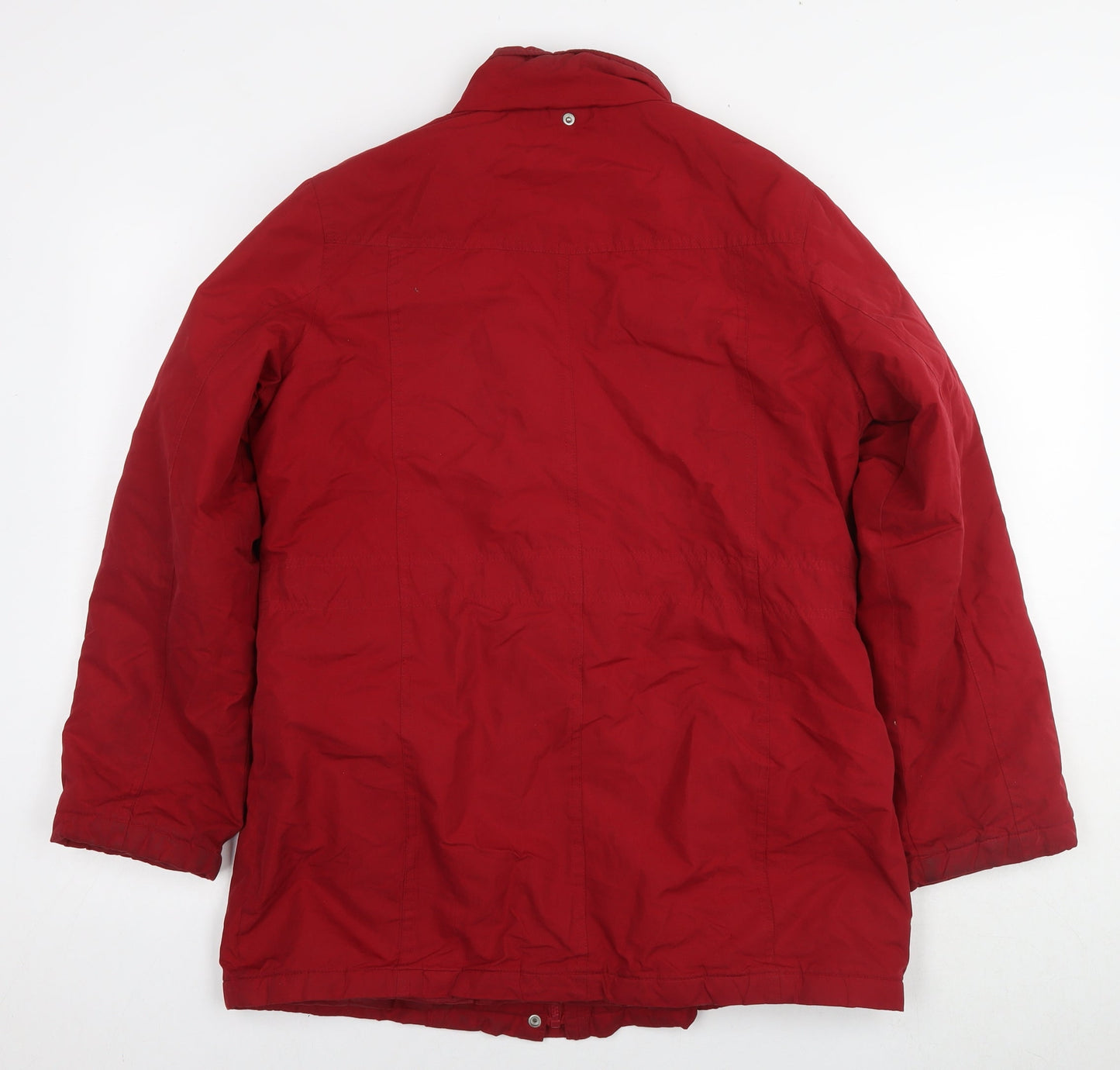 BHS Womens Red Parka Jacket Size 10 Zip