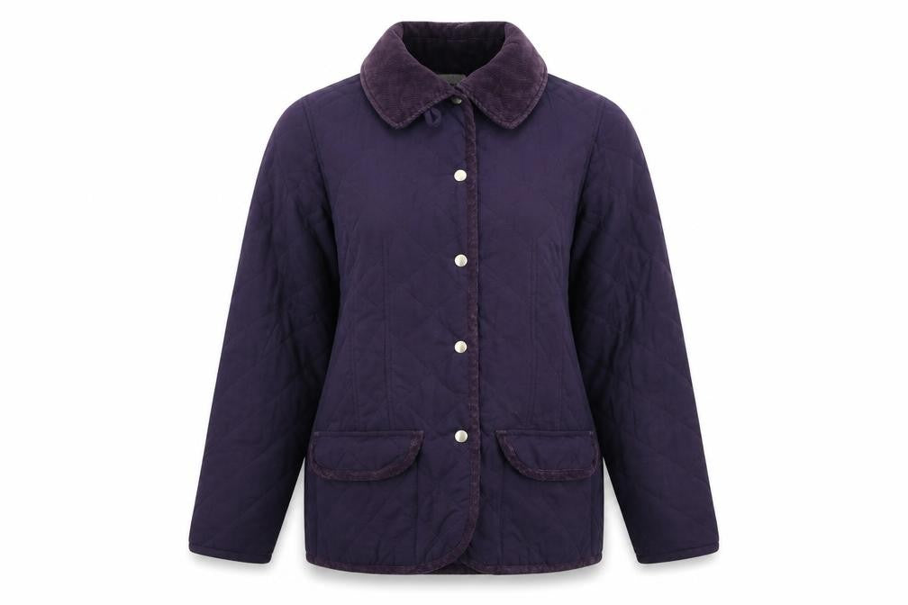 Jumper Womens Purple Quilted Jacket Size M Snap