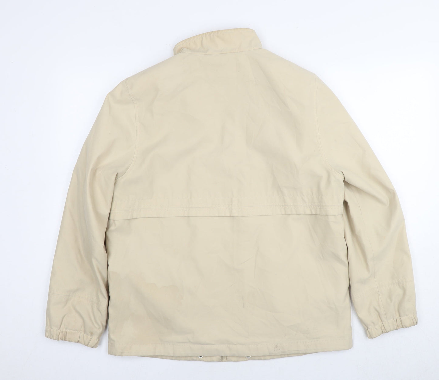 Marks and Spencer Womens Beige Trench Coat Jacket Size 12 Zip