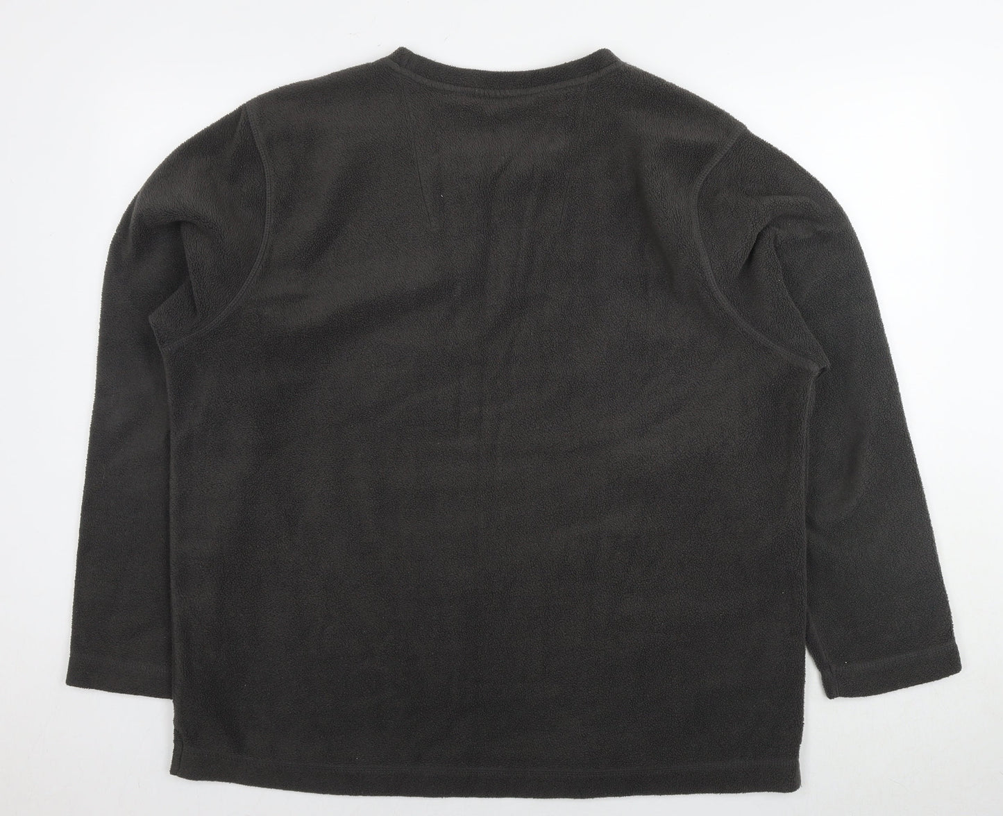 Easy Mens Grey Polyester Pullover Sweatshirt Size XL
